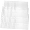 HOMSFOU 20Sheets Stamp Album Pages Standard Transparent Binder Pages for Coin and Stamp Collecting and Protective Storage for Collectible Items view 1