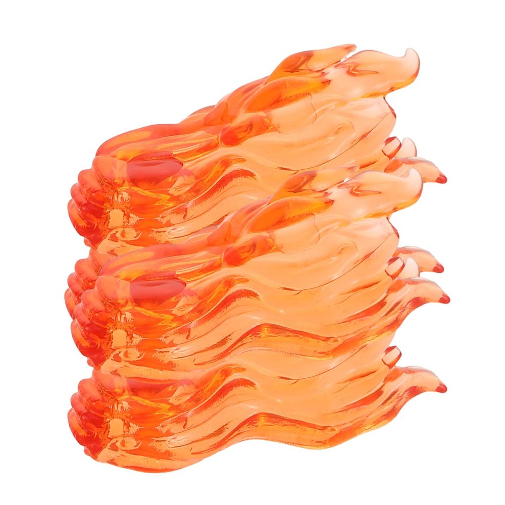 VICASKY 4pcs Dynamic Building Accessories for Creative Play and Imagination Enhancement Safe and Fire Themed Props for Interactive Learning