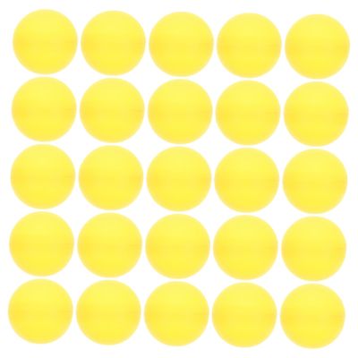HOOTNEE 25Pcs Yellow Lottery Balls Plastic Pong Balls for Raffles Game Party Decorations and Easy to Find for Celebrations and Events