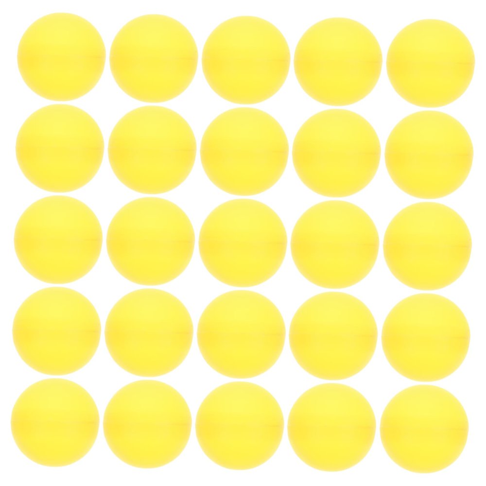 HOOTNEE 25Pcs Yellow Lottery Balls Plastic Pong Balls for Raffles Game Party Decorations and Easy to Find for Celebrations and Events