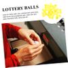 HOOTNEE 25Pcs Yellow Lottery Balls Plastic Pong Balls for Raffles Game Party Decorations and Easy to Find for Celebrations and Events view 2