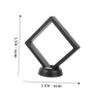 ABOOFAN 5PCS Small Display Box for Jewelry Black Coin Display Cases Floating Base 9cm x 9cm Suspended Frame for Collectibles view 2