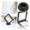 ABOOFAN 5PCS Small Display Box for Jewelry Black Coin Display Cases Floating Base 9cm x 9cm Suspended Frame for Collectibles view 3