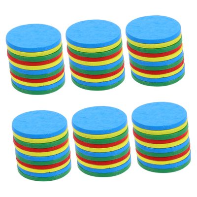 ADOCARN 128pcs Colorful Wooden Chips for Games and DIY Projects for Boys and Girls and Family Fun for Party Favors Counting Activities and Educational Games