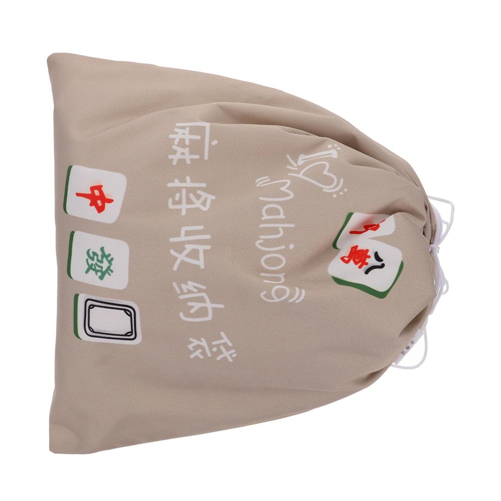 HOOTNEE Mahjong Storage Bag Large Reusable Drawstring Pouch for Mahjong Tiles Fabric Organizer Easy Access for Game Lovers for Home and Travel