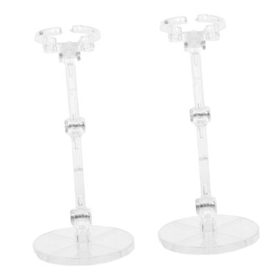 Abaodam 2pcs 6-inch Action Figure Display Stand for Dolls and Models Compatible HG RG SHF Support Base for Collectible Figures for Display and Organization