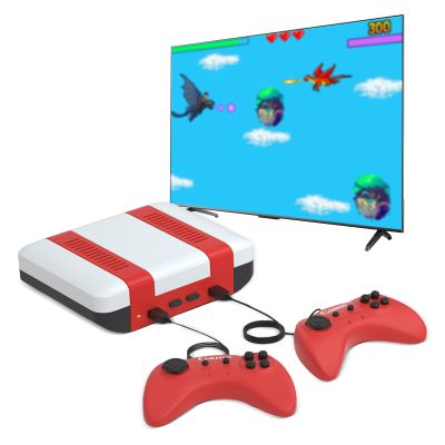 Classic Mini Retro Game Console - Built-in 328 Classic TV Games, Comes with 2 Controllers, AV Output, Plug and Play, Nostalgic Mini Arcade Electronic Toy, Boys and Girls Gifts