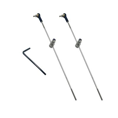 2PCS RC Boat Push Rod Kit M2 Plastic Tie Rod Ends Ball Joint with Pushrod and Pushrod Connector Linkage Stopper for RC Boat Ship Airplane DIY Model Toy Replace Parts (M2 Rod End,M2x150mm Pushrod)