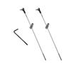 2PCS RC Boat Push Rod Kit M2 Plastic Tie Rod Ends Ball Joint with Pushrod and Pushrod Connector Linkage Stopper for RC Boat Ship Airplane DIY Model Toy Replace Parts (M2 Rod End,M2x150mm Pushrod) view 1