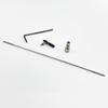 2PCS RC Boat Push Rod Kit M2 Plastic Tie Rod Ends Ball Joint with Pushrod and Pushrod Connector Linkage Stopper for RC Boat Ship Airplane DIY Model Toy Replace Parts (M2 Rod End,M2x150mm Pushrod) view 4