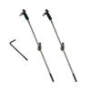 2PCS RC Boat Push Rod Kit Plastic Tie Rod Ends Ball Joint with Pushrod and Pushrod Connector Linkage Stopper for RC Boat Ship Airplane DIY Model Toy Replace Parts (M3 Rod End,M3x150mm Pushrod) view 1