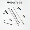 2PCS RC Boat Push Rod Kit Plastic Tie Rod Ends Ball Joint with Pushrod and Pushrod Connector Linkage Stopper for RC Boat Ship Airplane DIY Model Toy Replace Parts (M3 Rod End,M3x150mm Pushrod) view 3