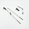 2PCS RC Boat Push Rod Kit Plastic Tie Rod Ends Ball Joint with Pushrod and Pushrod Connector Linkage Stopper for RC Boat Ship Airplane DIY Model Toy Replace Parts (M3 Rod End,M3x150mm Pushrod) view 4