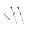 2PCS RC Boat Push Rod Kit Plastic Tie Rod Ends Ball Joint with Pushrod and Pushrod Connector Linkage Stopper for RC Boat Ship Airplane DIY Model Toy Replace Parts (M2 Rod End,M2x100mm Pushrod) view 1