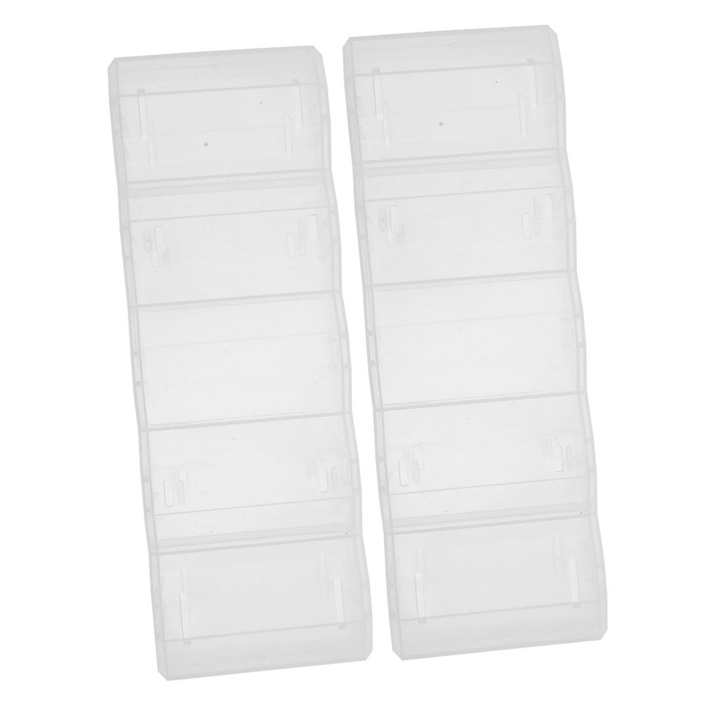 WESIEVYA 2pcs Portable Poker Chip Box Clear Multi Function Storage Organizer with Lid for Chips for Game Parties and Poker Clubs