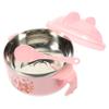 OUNONA Double Handle Boy Girl Bowl Stainless Steel Food Bowl for Boys and Girls Cartoon Design Dinnerware view 1