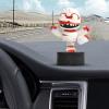 Halloween Car Dashboard Decorations - Mummy Shaking Head Dashboard Ornament | Solar Powered Funny Small Figurine for Halloween Desktop Home Vehicle Decor view 2