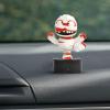 Halloween Car Dashboard Decorations - Mummy Shaking Head Dashboard Ornament | Solar Powered Funny Small Figurine for Halloween Desktop Home Vehicle Decor view 3