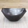 (Castle Enterprise) Mino Ware Japanese Cafe Series Double-Cut Small Boat, Black Diamond Blowing, Set of 10 (Size: H 2.0 x W 7.4 x D 4.5 inches (5 x 18.8 x 11.5 cm) view 3