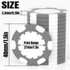 25 Custom Clay Poker Chips, 40mm Heavy 11.5g Casino Sized Personalized Poker Chips with Your Logo, Image or Text, Custom Drink Tokens for Bar, Party, Tournaments, Golf Club or Events (Grey) view 2