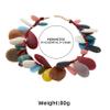 ZYIBPMSJKQCFK Bohemian Handmade Resin Beach Multi-Layer Necklace,multicolour,41cm+5.0cm view 3
