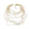ZYIBPMSJKQCFK Bohemian Red Multi-Layer Resin Bead Handmade Necklace For Women,white,43.3cm + 7.5cm view 1
