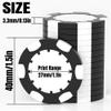 25 Custom Clay Poker Chips, 40mm Heavy 11.5g Casino Sized Personalized Poker Chips with Your Logo, Image or Text, Custom Drink Tokens for Bar, Party, Tournaments, Golf Club or Events (Black) view 2