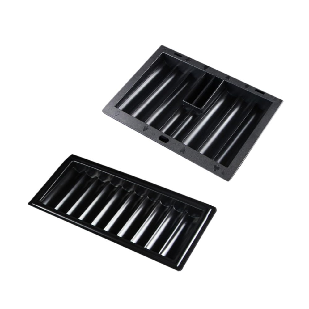 Sosoport 2Pcs Poker Chip Storage Tray Plastic Table Chip Holder for Gaming Organize and Tidy Your Tabletop for Chips Easy to Use and Clean