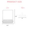 Satakara Doll Clothes Hanger & Rack Set - 2 Stands + 10 Hangers, Durable Plastic Dolls Wardrobe Organizer for Dollhouse Decor, White view 2