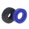 RC Upgrade Parts for TRX4M for SCX24 for FCX24 AX24 1/18 1/24 RC Car Crawler 4pcs 1.0" Wheel Tires Silicone Rubber Insert Foam 55x20mm Upgrade Parts(Blue) view 3