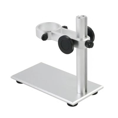 Microscope 35mm Aluminum Alloy USB Microscope Stand Holder Bracket 2pcs LED Side Light(A Stand)