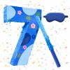 16 Inch Blue Pinata Set with Hawaii Pattern Number 7 Piata, Blindfold and Stick for Boys Girls 7th Birthday Party Decorations (7-Hawaii Pattern Piata) view 1