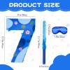 16 Inch Blue Pinata Set with Hawaii Pattern Number 7 Piata, Blindfold and Stick for Boys Girls 7th Birthday Party Decorations (7-Hawaii Pattern Piata) view 2