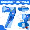 16 Inch Blue Pinata Set with Hawaii Pattern Number 7 Piata, Blindfold and Stick for Boys Girls 7th Birthday Party Decorations (7-Hawaii Pattern Piata) view 3