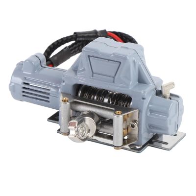 ToysCentral Basics RC Crawler Winch, Metal RC Simulation Winch Replacement for SCX10 1/10 Scale RC Crawler Car, Specifically Designed to Ensure Precise Fit and Easy Installation, Made from Premium (Gray)
