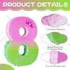 16 Inch Pink and Green Pinata Set with Number 8 Piata, Blindfold, Stick and Confetti for Boys Girls 8th Birthday Party Decorations (8-Pink and Green Piata) view 3