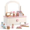PKiFan Wooden Makeup Toy Set for Girls Ages 3-6 | Toddler Vanity Set with 14 Safe Accessories | Pretend Makeup & Beauty Salon Play | Kids Dress Up Tabletop Toy for Bedroom & Playroom view 1