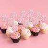 12Pcs Pink Glitter Brain Cupcake Toppers - Medical Themed Birthday Decorations,Pink Beauty Brains Party Photo Props,Cute Smart Brain Cupcake Toppers,Neurologist Graduation Party Decorations view 4