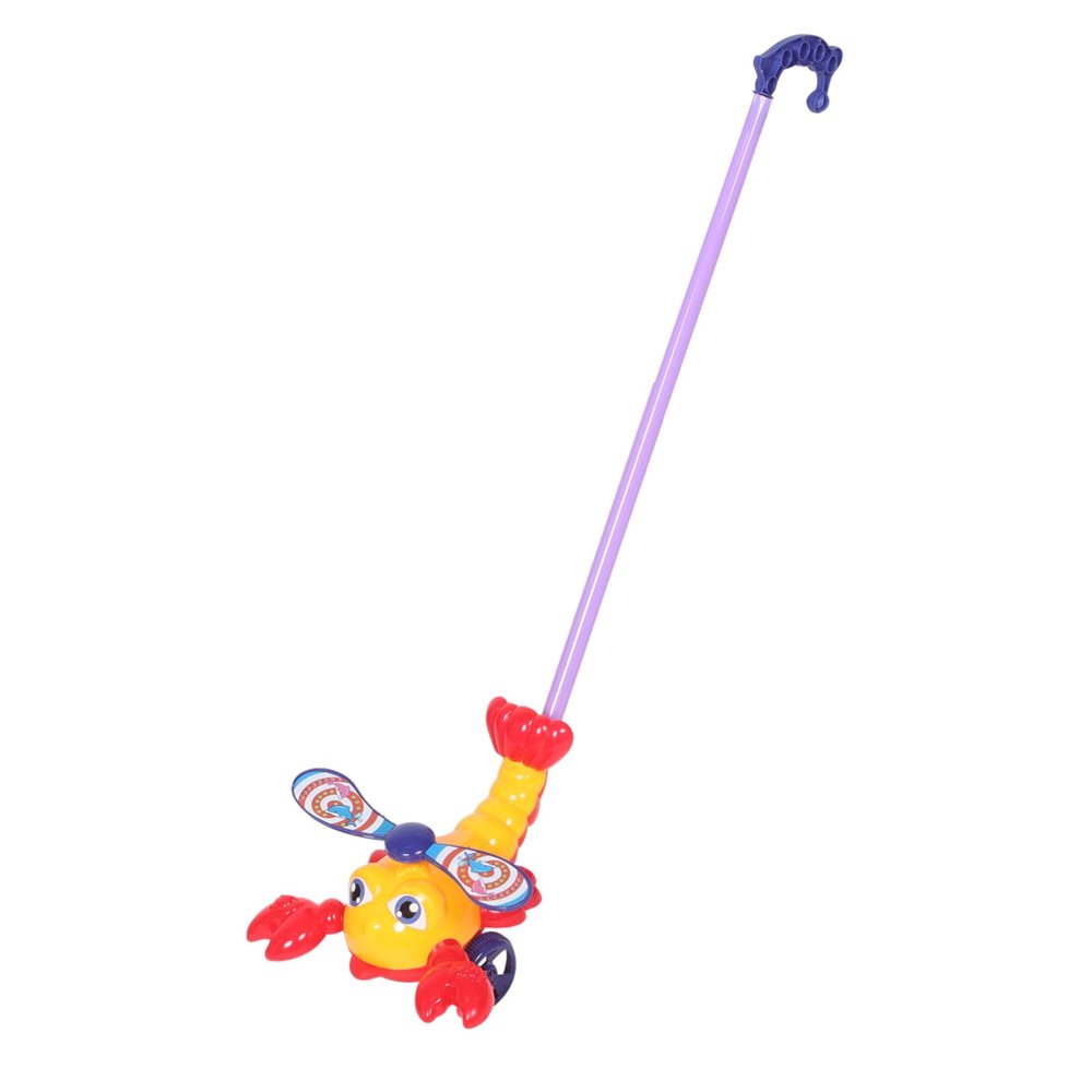 Kisangel Girl Walker Push Car for Year Old Toys Cartoon Lobster Pull Toy Balance for Toddlers