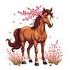 100Pcs Cartoon Horse Stickers for Kids Boys Girls Waterproof Horses Animal Sticker for Water Bottle Laptop Horse Party Favors Horses Crafts Phone Cases Planner Skateboard Luggage Helmet C1K3M1J view 1