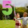 16 Inch Pink and Green Pinata Set with Number 5 Piata, Blindfold, Stick and Confetti for Boys Girls 5th Birthday Party Decorations (5-Pink and Green Piata) view 4