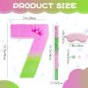 16 Inch Pink and Green Pinata Set with Number 7 Piata, Blindfold, Stick and Confetti for Boys Girls 7th Birthday Party Decorations (7-Pink and Green Piata) view 2