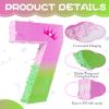 16 Inch Pink and Green Pinata Set with Number 7 Piata, Blindfold, Stick and Confetti for Boys Girls 7th Birthday Party Decorations (7-Pink and Green Piata) view 3