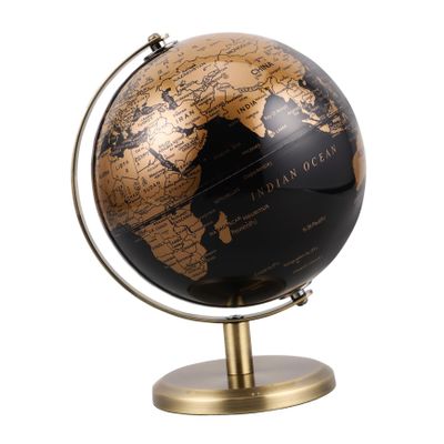 HOOTNEE European Style Decorative Globe Mini Antique Rotating World Globe for Home and Office Desk Decor Ornament