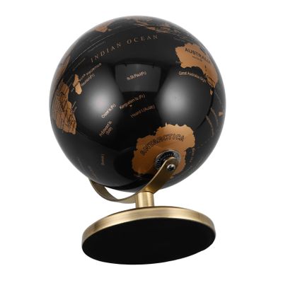 Toddmomy Vintage Desktop Globe European Style Rotating World Globe Ornament for Home and Office Decor Ball Stand Elegant Desk Table Decoration