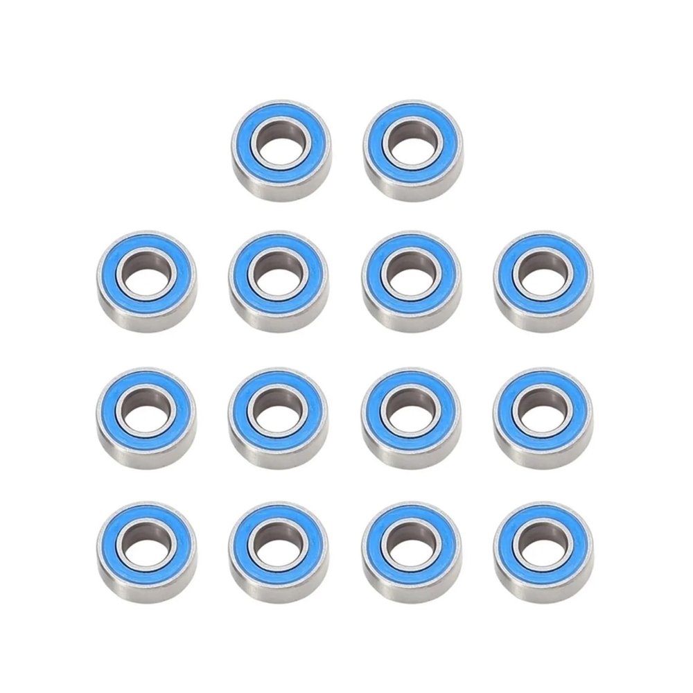 QTUONVD RC Upgrade Parts for Tamiya for DT-02 DT-03 RC Car Upgrade Parts Accessories 14pcs Sealed Bearing Kit