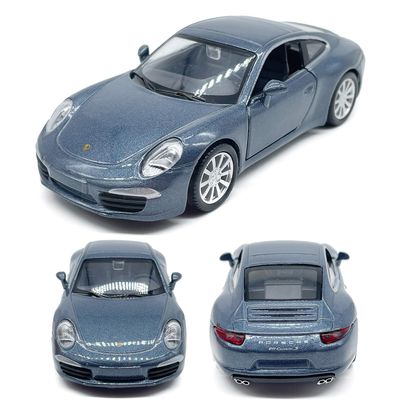 1/36 Scale 2018 911 Carrera S (991) Model Car Diecast Toy Cars Metal Alloy Childrens Die-cast Vehicles, Pull Back Doors Open, Mens Collection,Kids Toys for Boys Gifts, Cake Topper Home Dcor