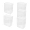 Abaodam 5Pcs Stackable Clear Display Box Figures and Dolls Transparent Dustproof Storage Case for Collectibles for Game Enthusiasts and Figure Collectors