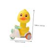 KESYOO 3pcs Vivid Colors Little Yellow Duck Pull Back Car Push Go Toy Safe for Boys and Girls Birthday Random Color view 2