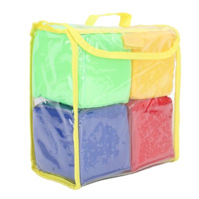 Haofy Soft Foam Play Cubes for with Storage Bags, Improvement of the Balance, Easy to Throw, 4PCs Play Game Cubes
